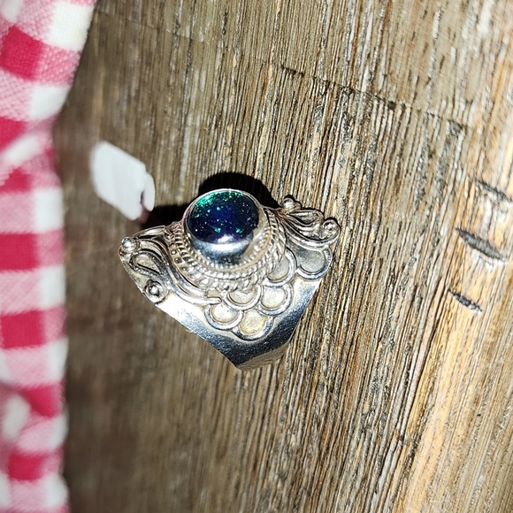 Dichroic Glass Ring - Picture 2 of 8